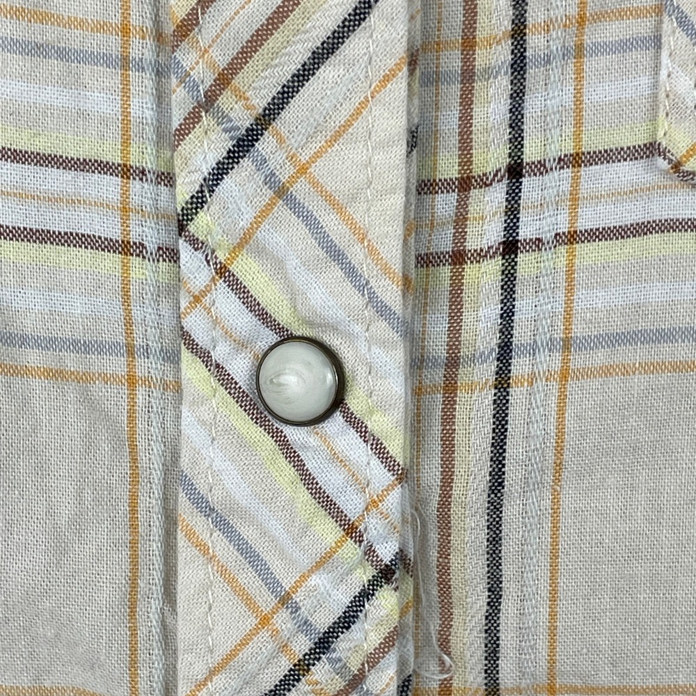 BKE Buckle Pearl Snap Shirt Women XS Plaid Fitted Cotton Western‎ Rodeo Cowgirl - Picture 3 of 9